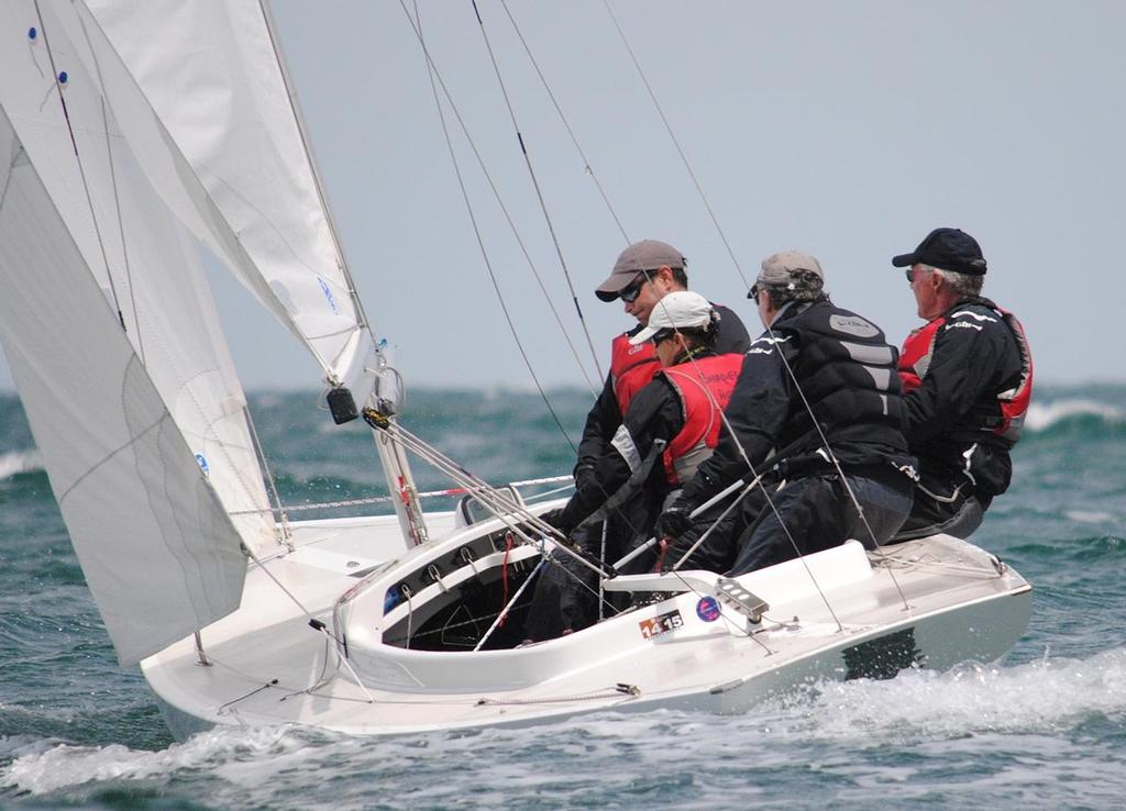 “Shapes” has a good break after two races - Prince Philip Cup - the 2015 Australasian Championship. © David Staley / RBYC